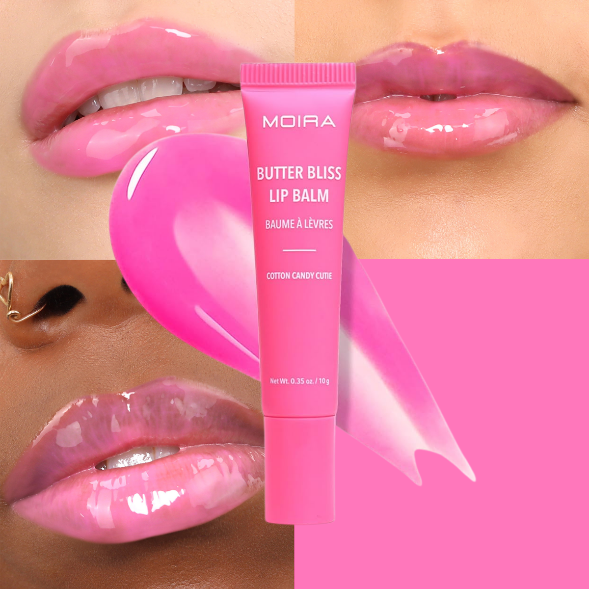 TAF - Moira Butter Bliss Lip Balm - Cotton Candy Cutie