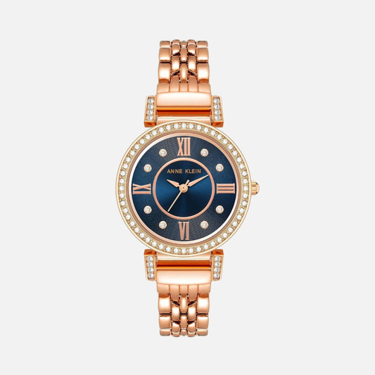 CUR 391 - Anne Klein Rose Gold Crystal Accent Watch