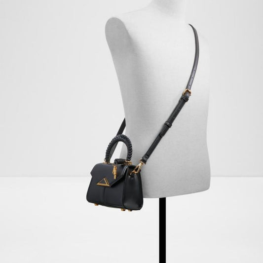 CUR 747 - Aldo Black Sadiehb Mini Crossbody Satchel