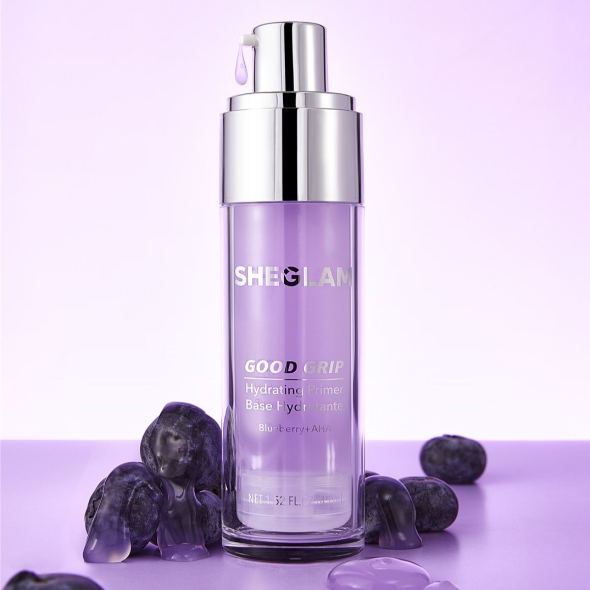 TAF - SHEGLAM Good Grip Hydrating Primer Blueberry + AHA