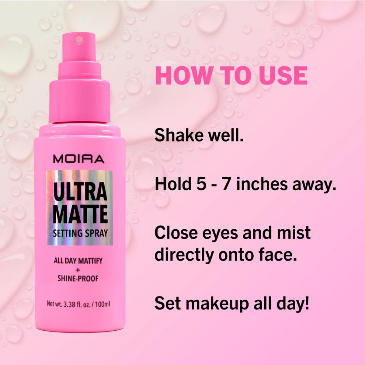 TAF - Moira Beauty Ultra Matte Setting Spray