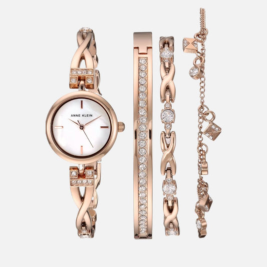 CUR 389 - Anne Klein Rose Gold Watch Set