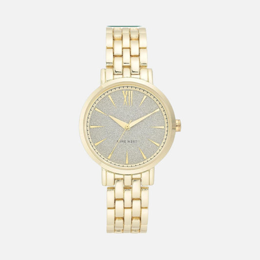 CUR 394 - Nine West Gold Glitter Watch