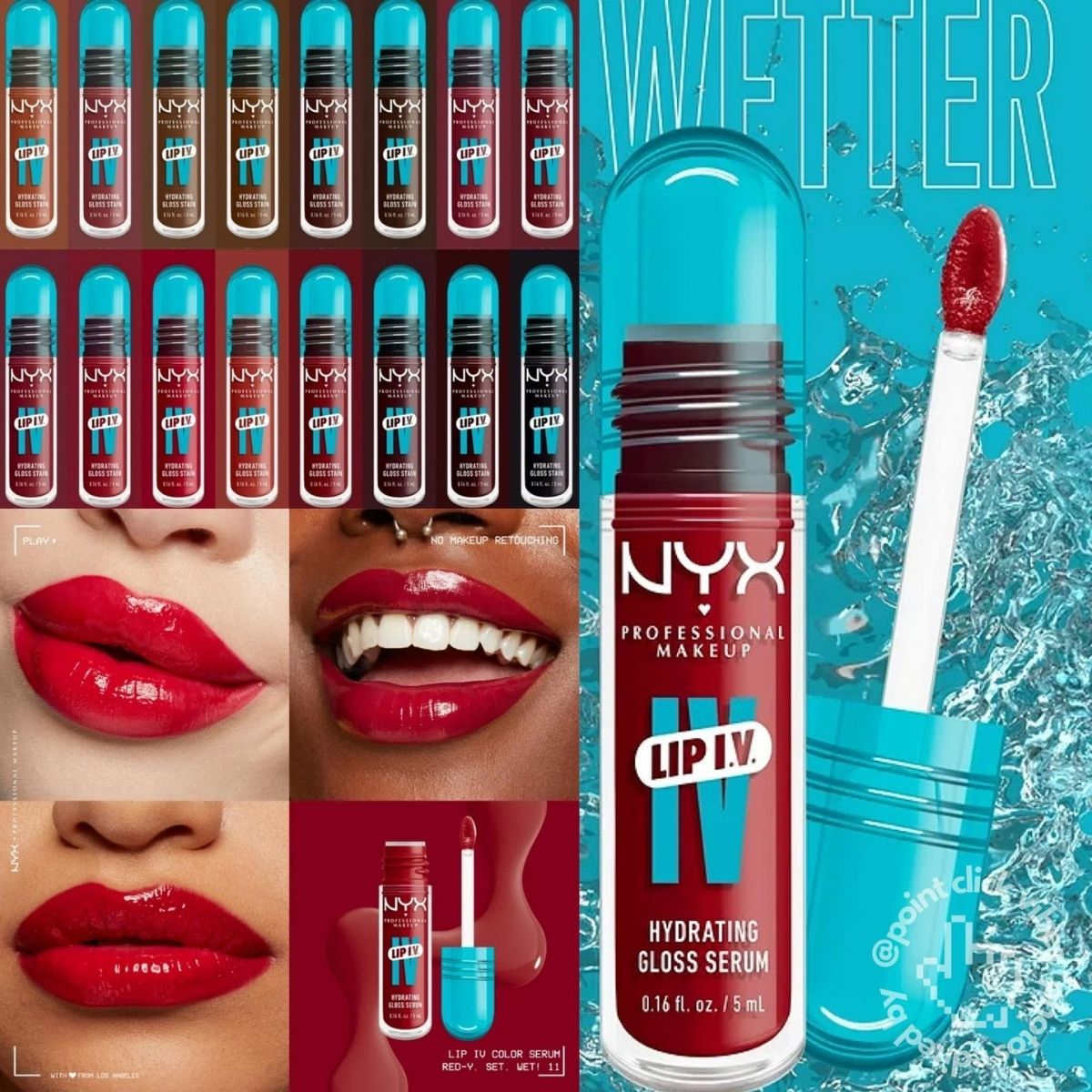 TAF - NYX Lip IV Hydrating Glossy Lip Stain  - Bubblegum Burst