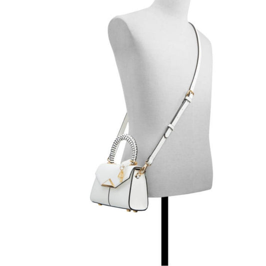 CUR 748 - Aldo White Sadiehb Mini Crossbody Satchel