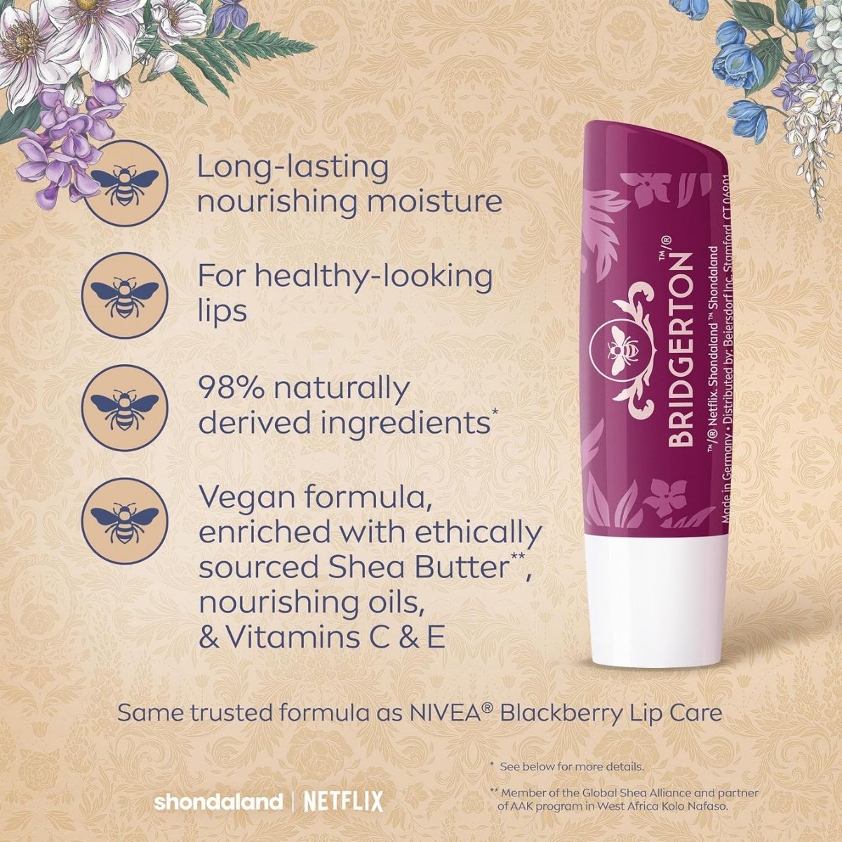 TAF - Nivea x Bridgerton Limited Edition Blackberry Pie Tinted Lip Balm