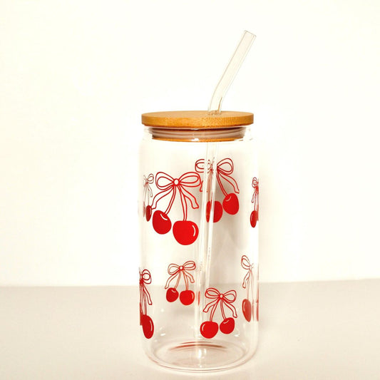 RAN -  Cherry Bow Clear Cold Cup