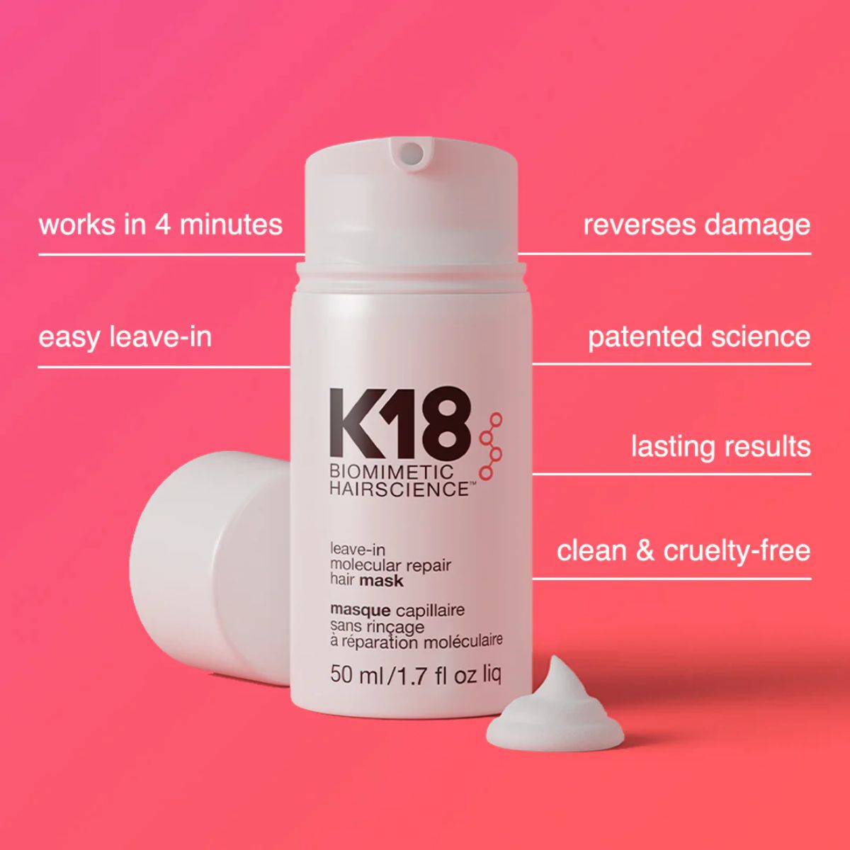 FG - K18 Leave In Molecular Hair Mask 15ml