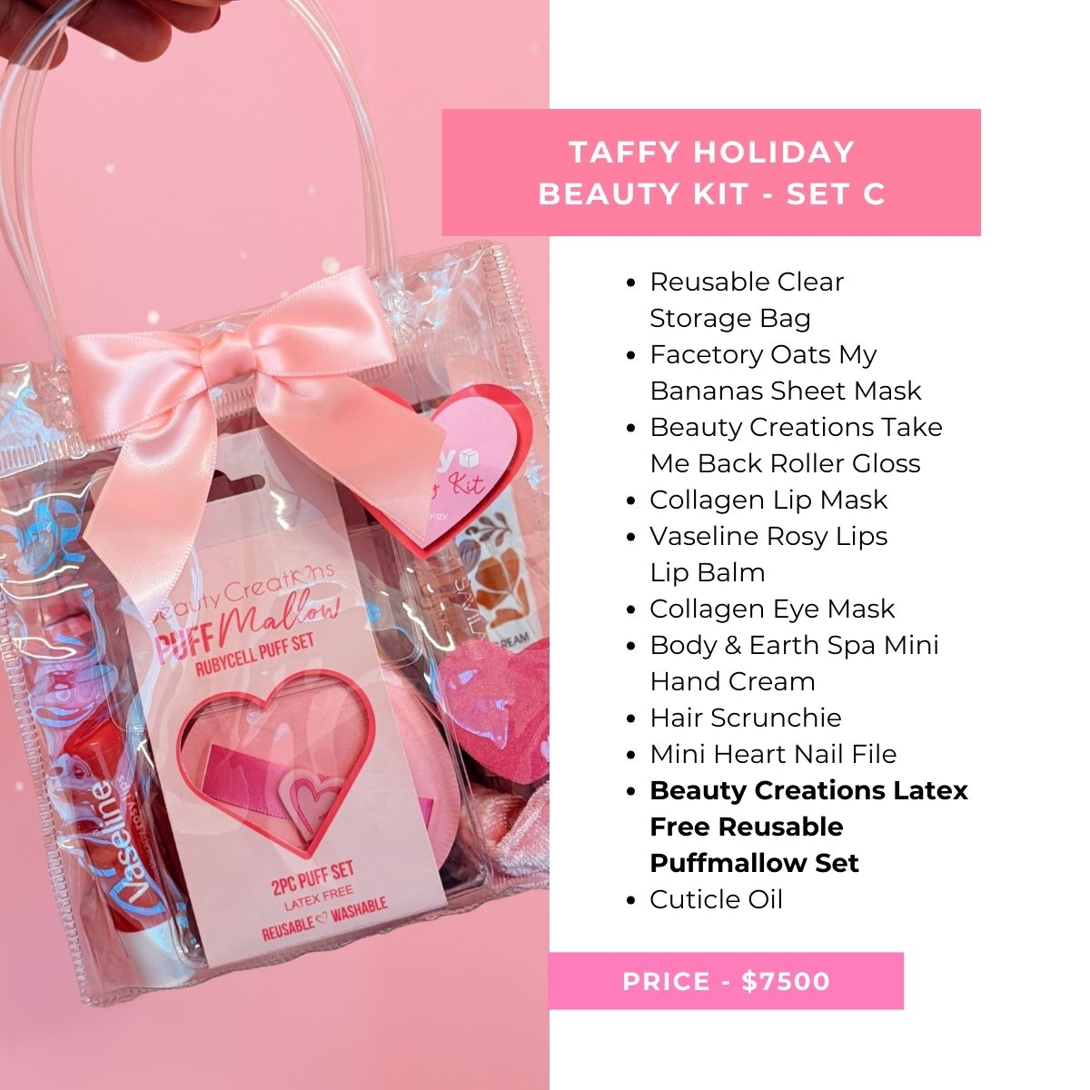 TAF - Taffy x Pressed Pink Holiday Beauty Kit
