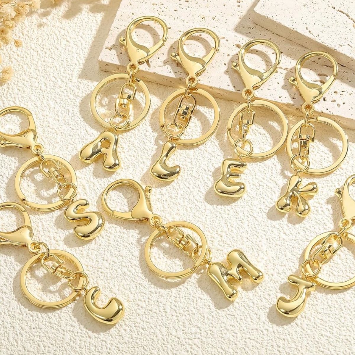 LGG - Bubble Initial Letter A to Z Keychain