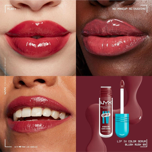 TAF - NYX Lip IV Hydrating Glossy Lip Stain  - Blush Rush