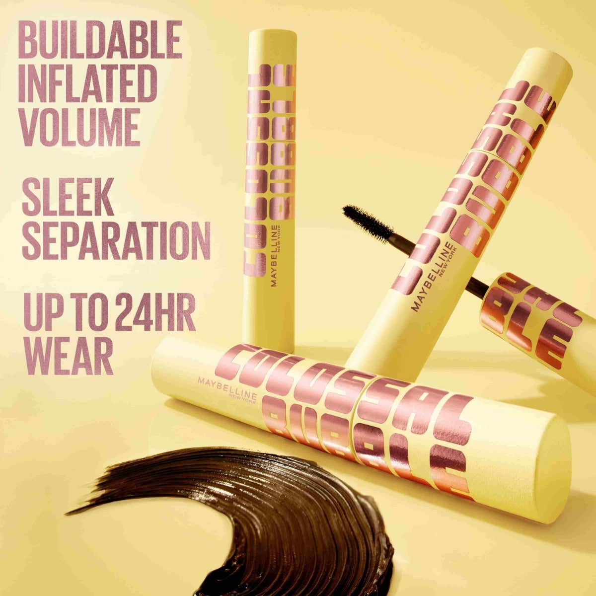 TAF - Maybelline The Colossal Bubble Mascara Washable - Black
