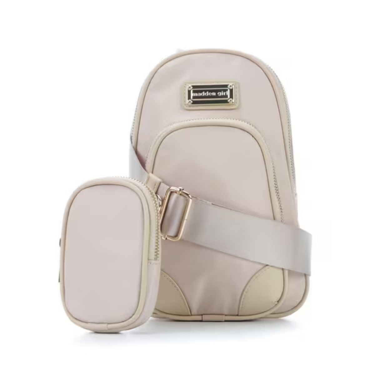 CUR 616 - Madden Girl Taupe Sling Bag
