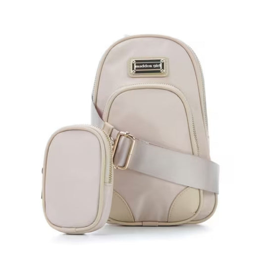 CUR 616 - Madden Girl Taupe Sling Bag