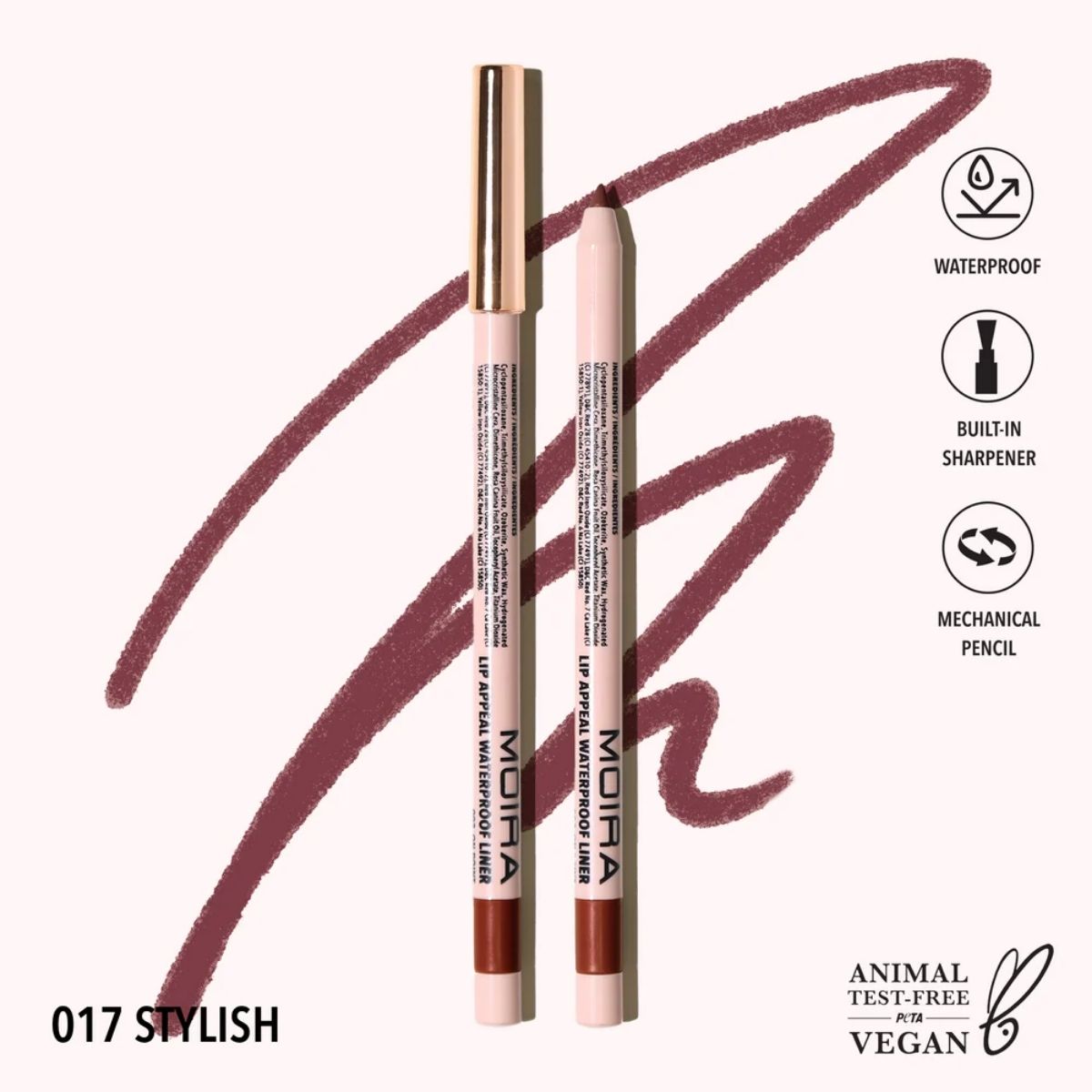 TAF - Moira Lip Appeal Waterproof Lip Liner