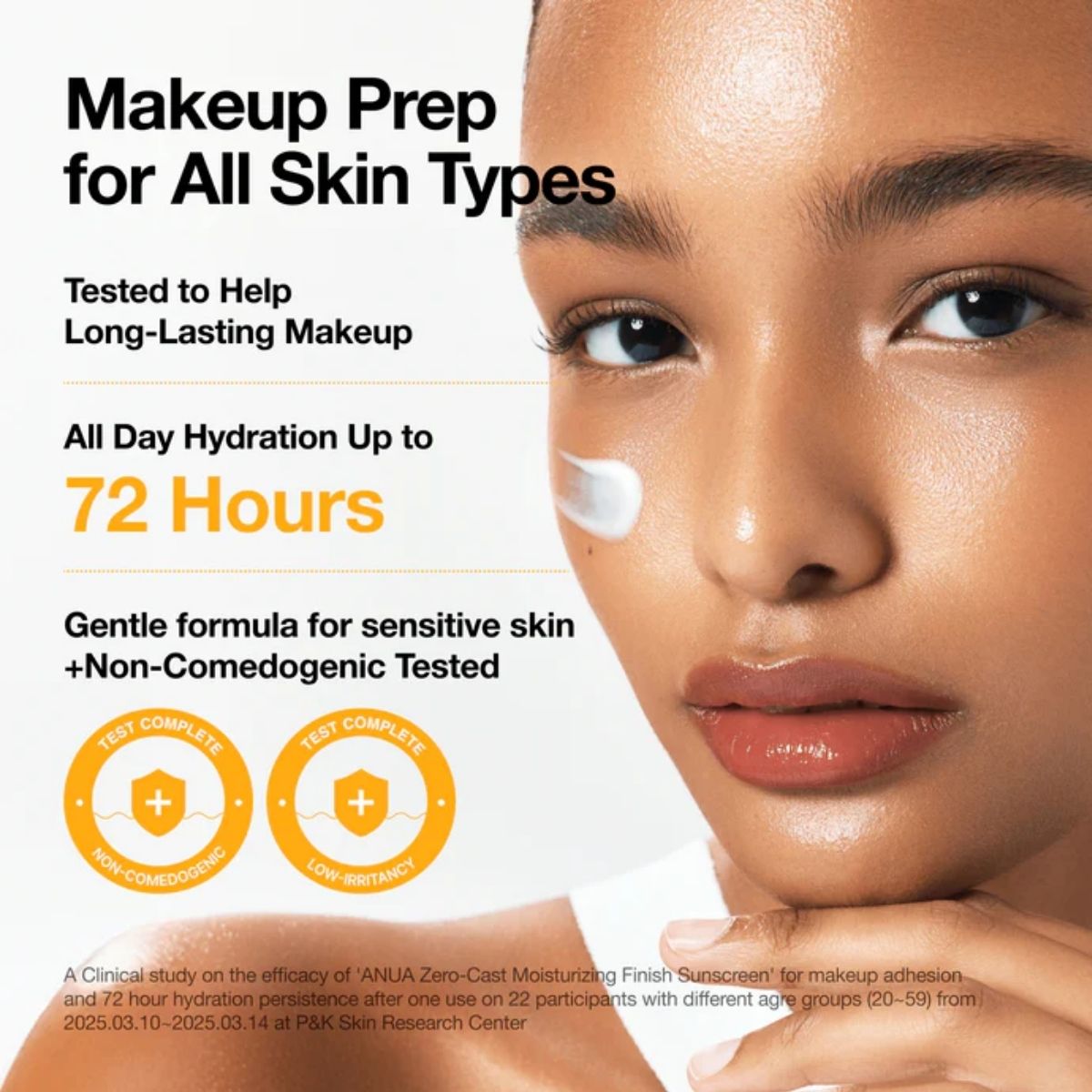 MKO 008 - Anua Zero Cast Moisturizing Finish Sunscreen SPF 50+