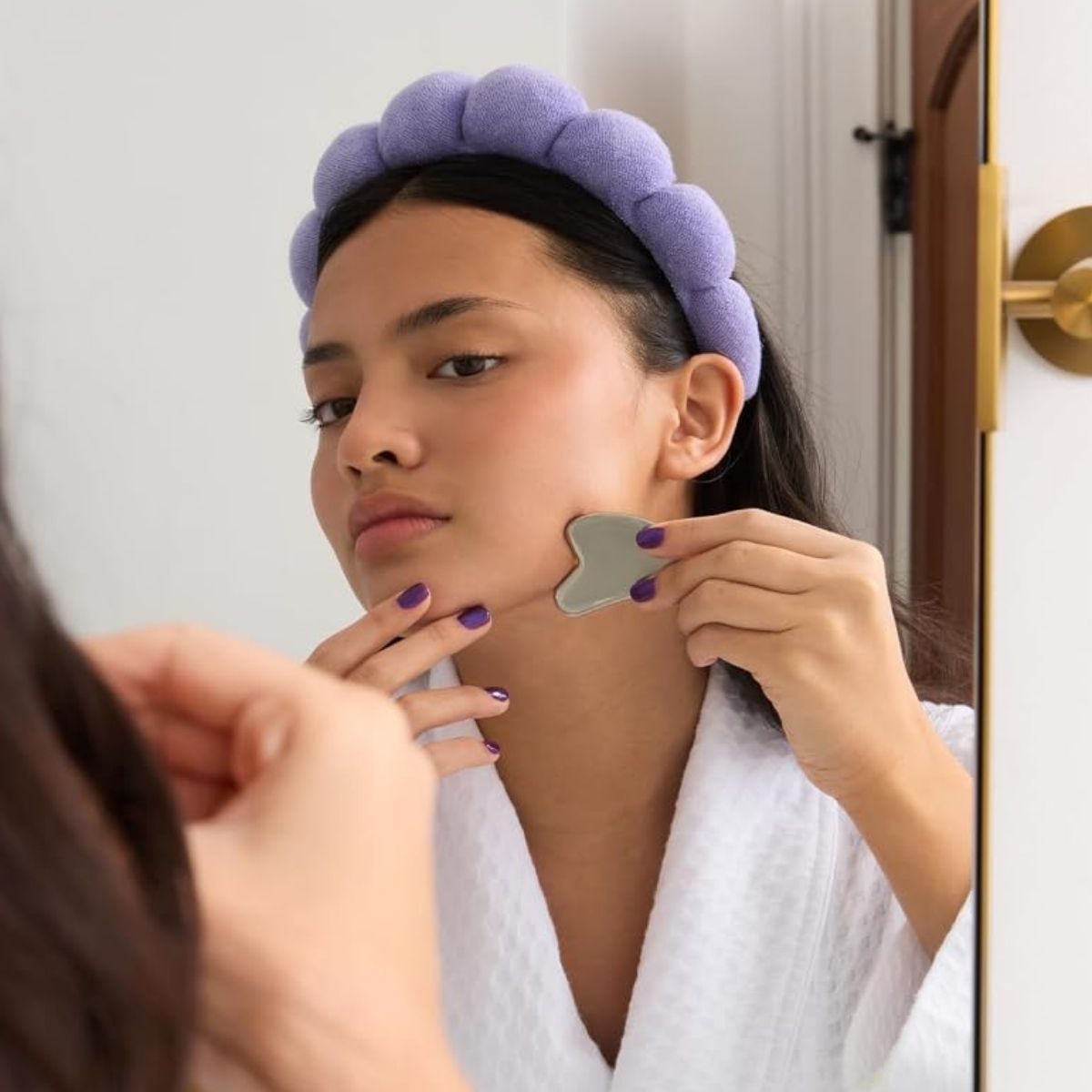 TAF - Plum Beauty Chill That Glow Stainless Steel Gua Sha Tool
