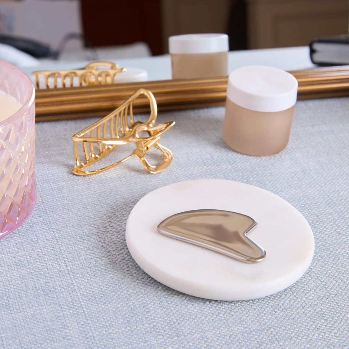 TAF - Plum Beauty Chill That Glow Stainless Steel Gua Sha Tool
