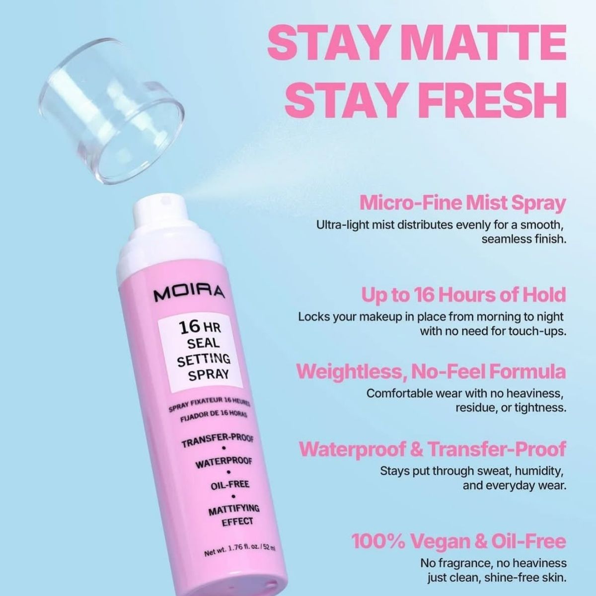 TAF - Moira Beauty 16hr Seal Glue Prime & Set