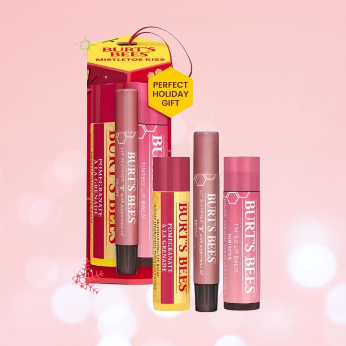 CUR 365 - Burt's Bees Mistletoe Kiss Lip Set