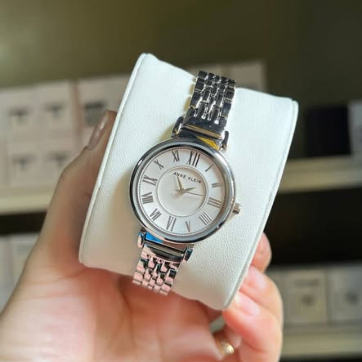 LGG - Anne Klein Silver Tone Bracelet Watch