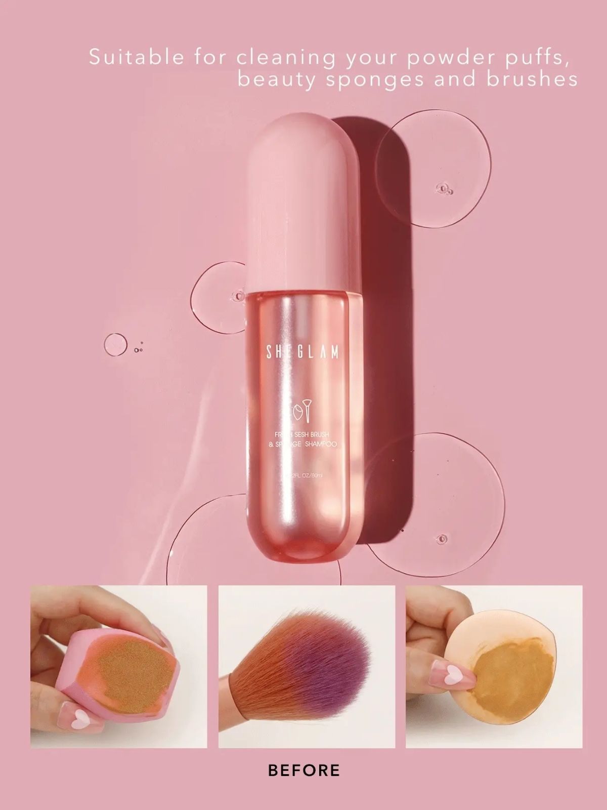 TAF - SHEGLAM Fresh Sesh Brush & Sponge Shampoo