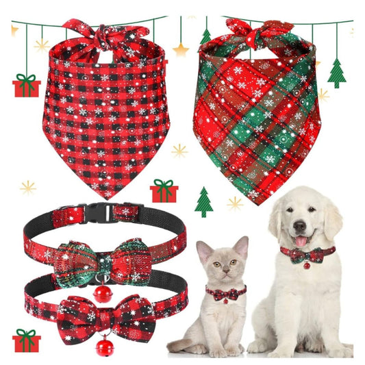 CUR 379 - Christmas Pet Collar Set