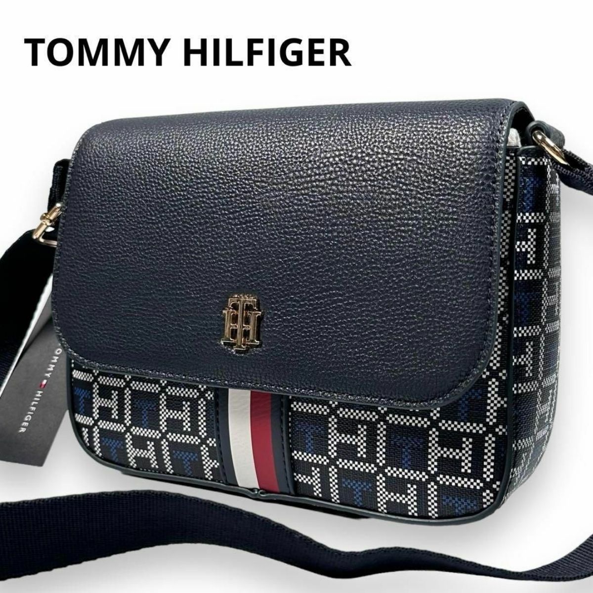 ACC 613 - Tommy Hilfiger Jacquard Flap Crossbody Bag
