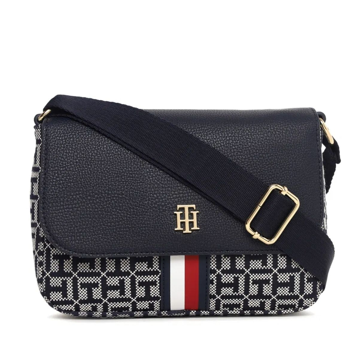 ACC 613 - Tommy Hilfiger Jacquard Flap Crossbody Bag