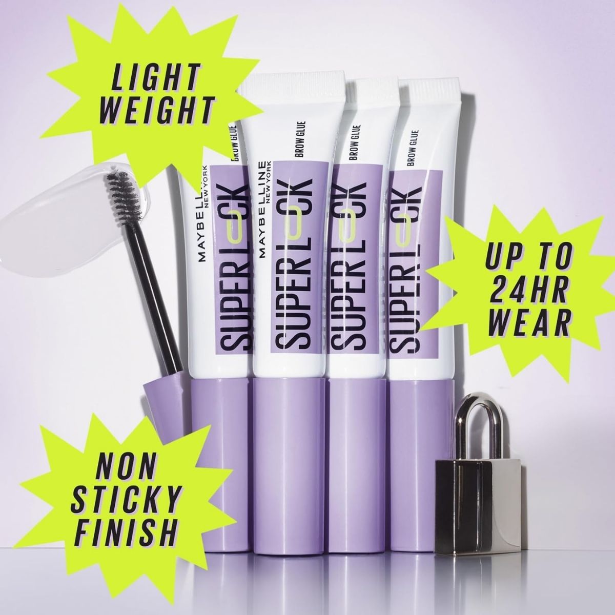 TAF - Maybelline Super Lock Brow Glue Eyebrow Gel - Clear