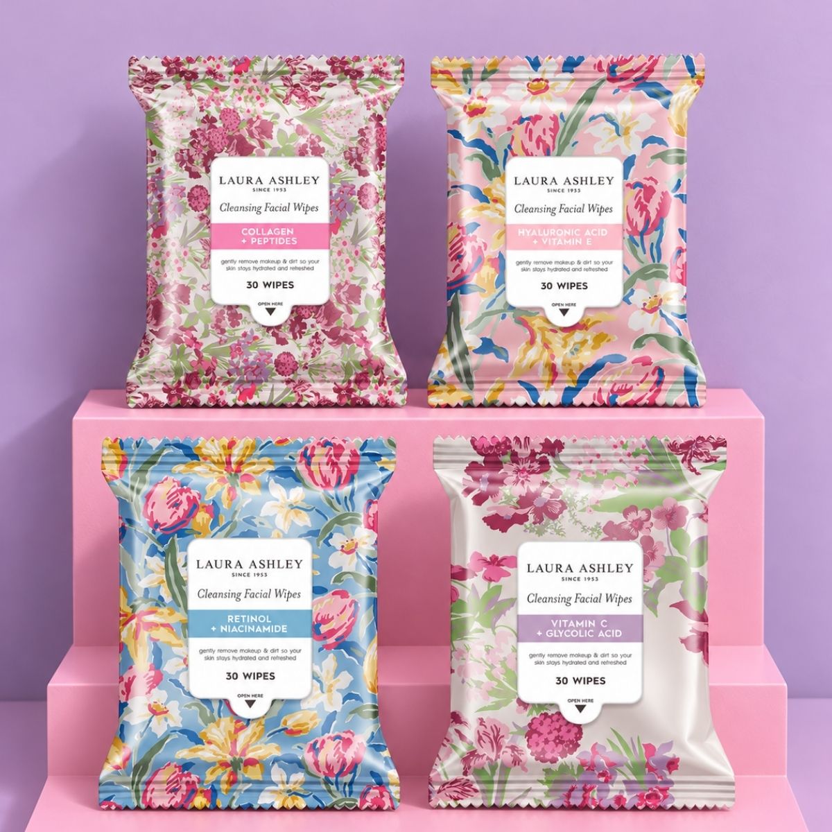 TAF - Laura Ashley Cleansing Facial Wipes