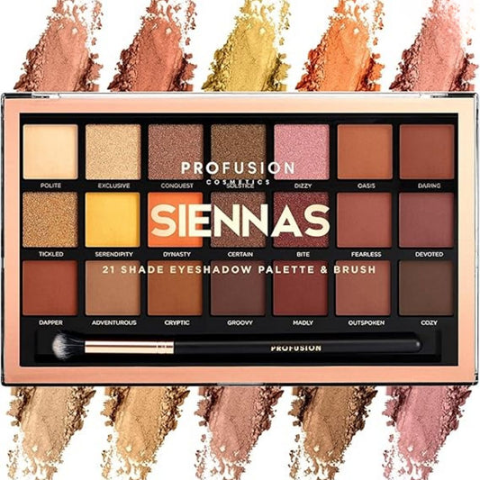 MART - Profusion Cosmetics Siennas 21 Shade Eyeshadow Palette