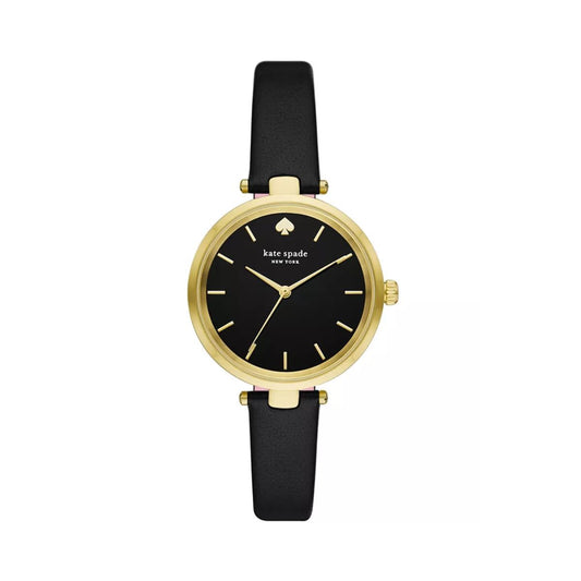 CUR 918 - Kate Spade Black Holland Leather Strap Watch 28mm