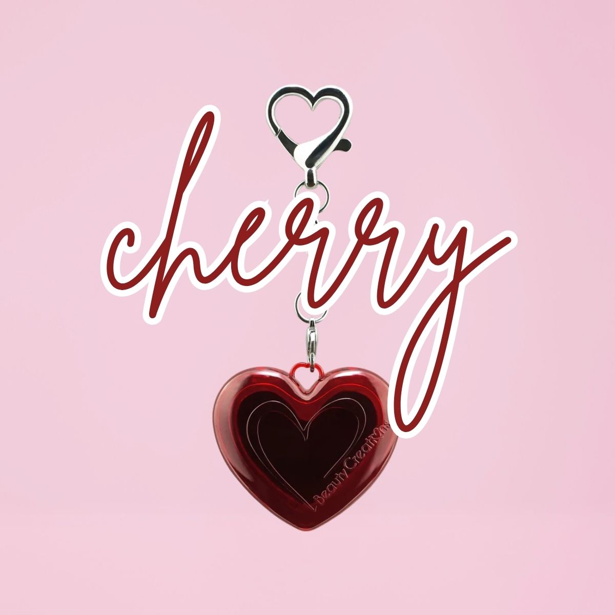 TAF - Beauty Creations Pout & Go Lip Balm Keychain - Cherry