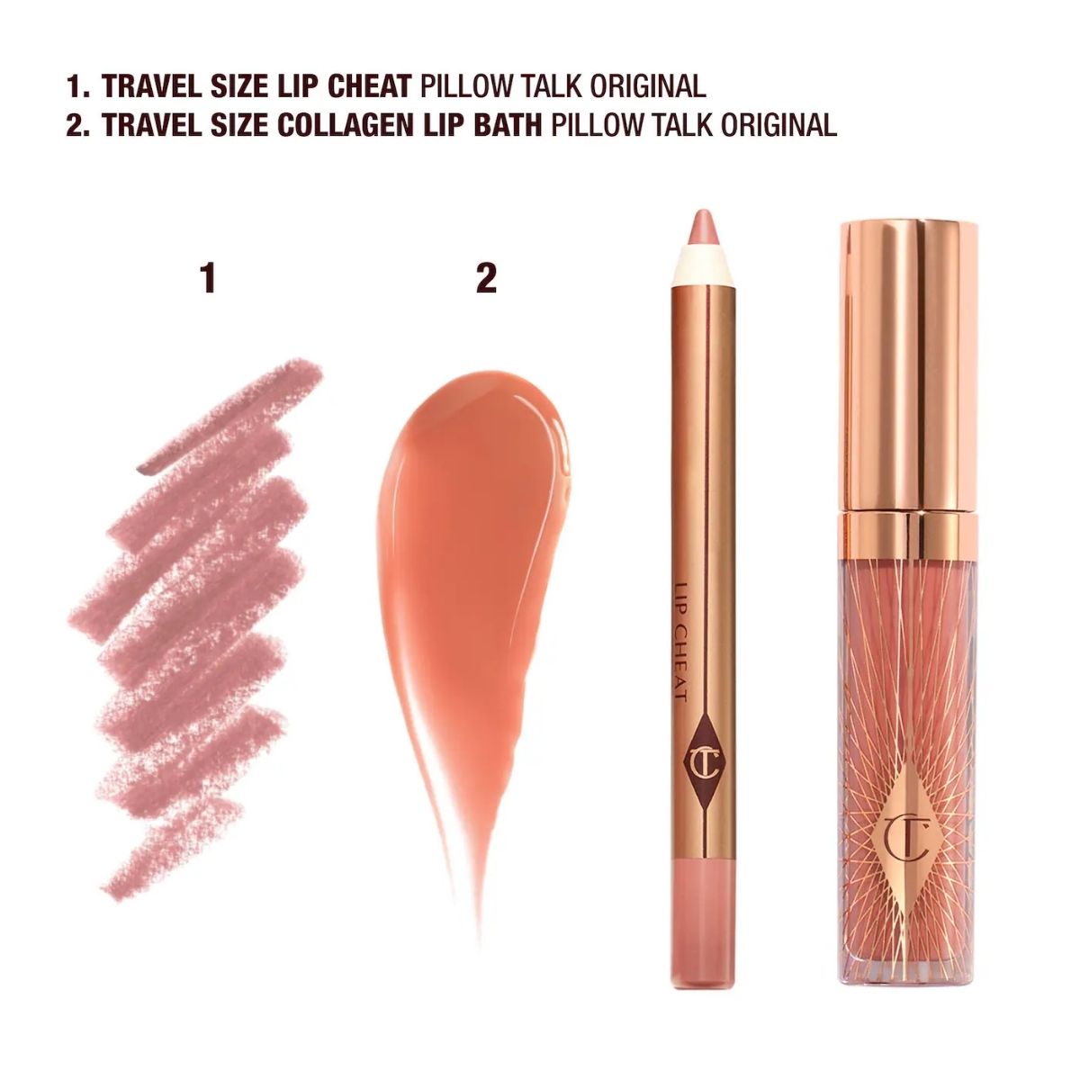 TFL - Charlotte Tilbury Mini Pillow Talk Glossy Lip Duo Set
