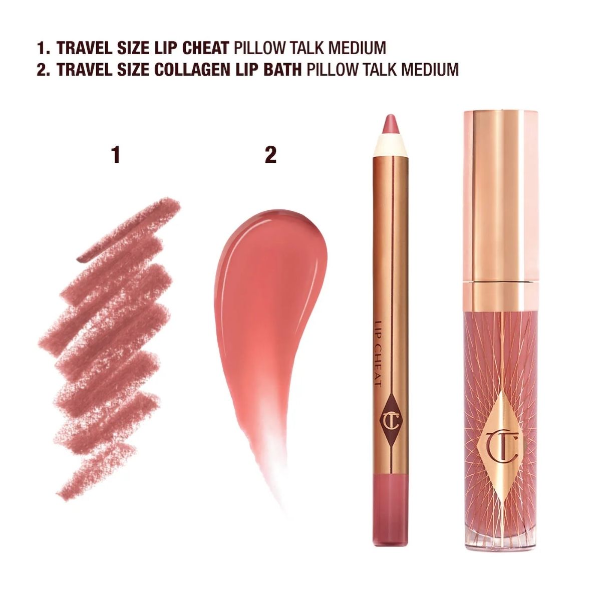 TFL - Charlotte Tilbury Mini Pillow Talk Glossy Lip Duo Set