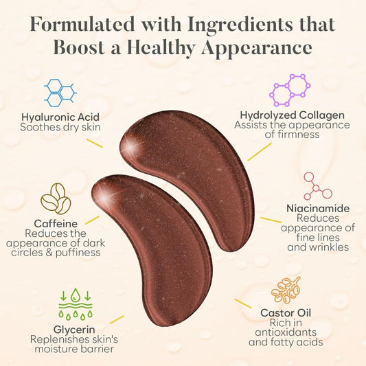 TAF - Bloomora Caffeine Under Eye Gel Mask Patches