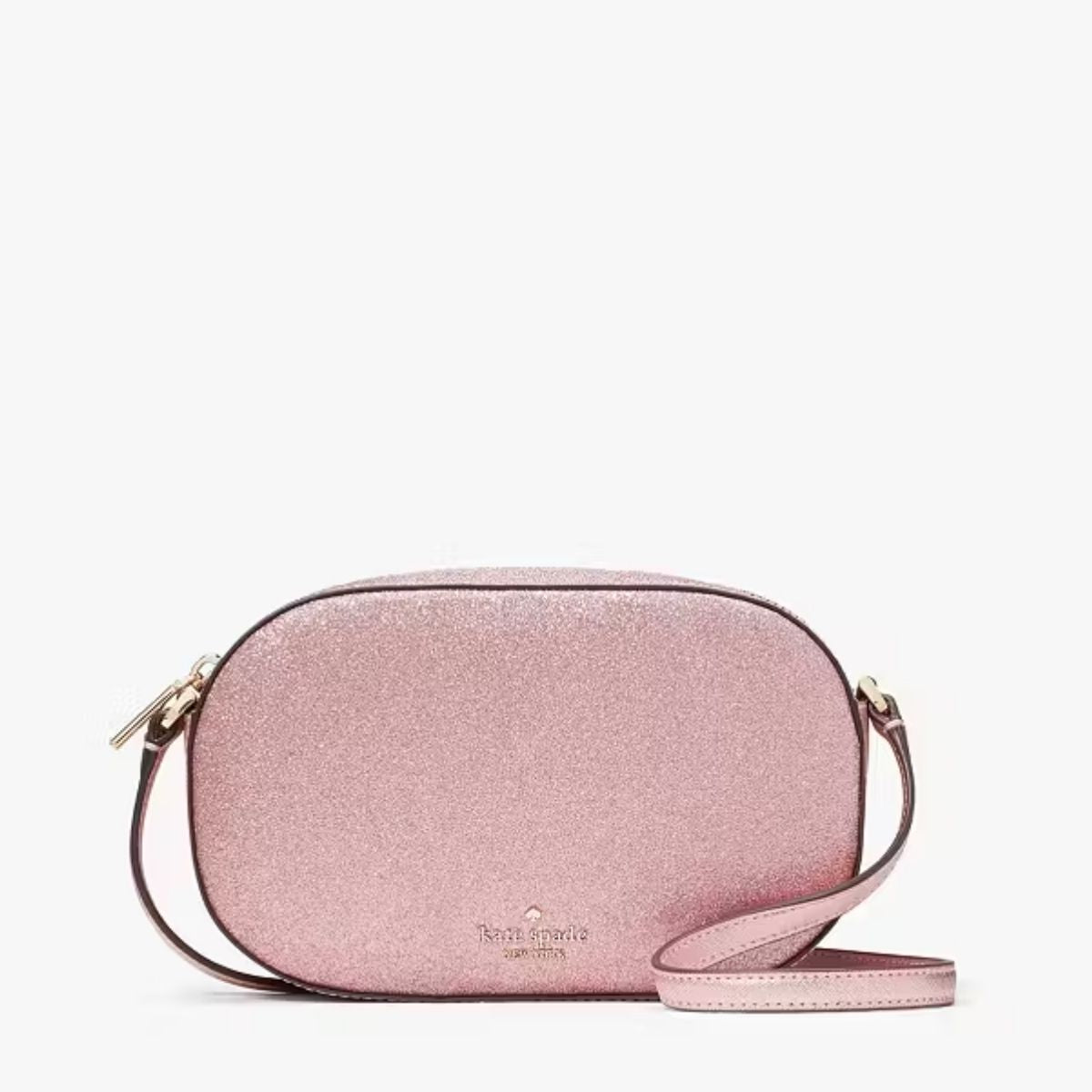 CUR  803 - Kate Spade Pink Glimmer Oval Camera Bag