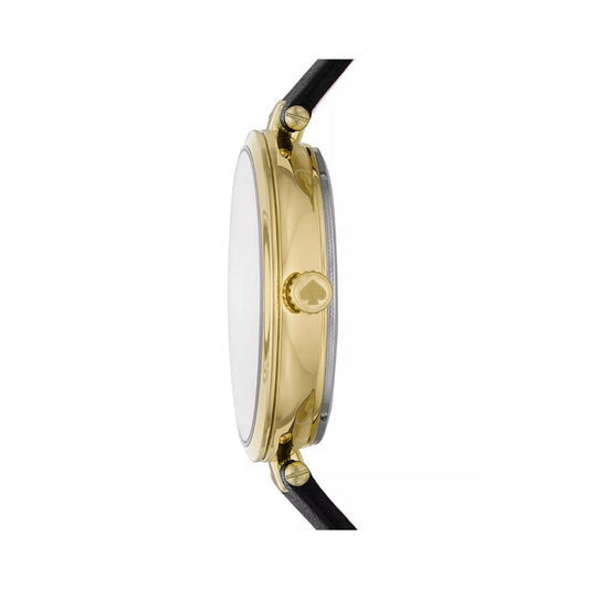 CUR 918 - Kate Spade Black Holland Leather Strap Watch 28mm