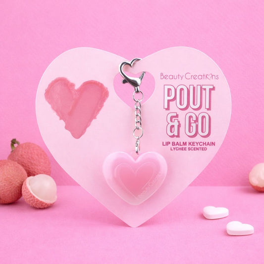 TAF - Beauty Creations Pout & Go Lip Balm Keychain - Lychee
