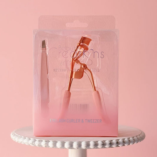 TAF - Beauty Creations Eyelash Curler & Tweezer Gift Set
