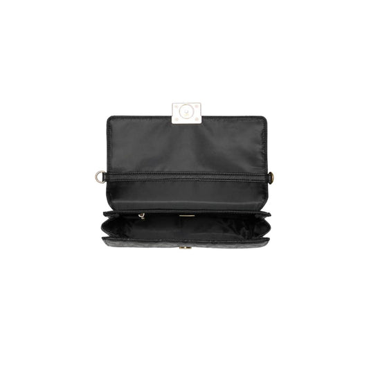 CUR 0147 - Guess Black Logo Elise Clutch