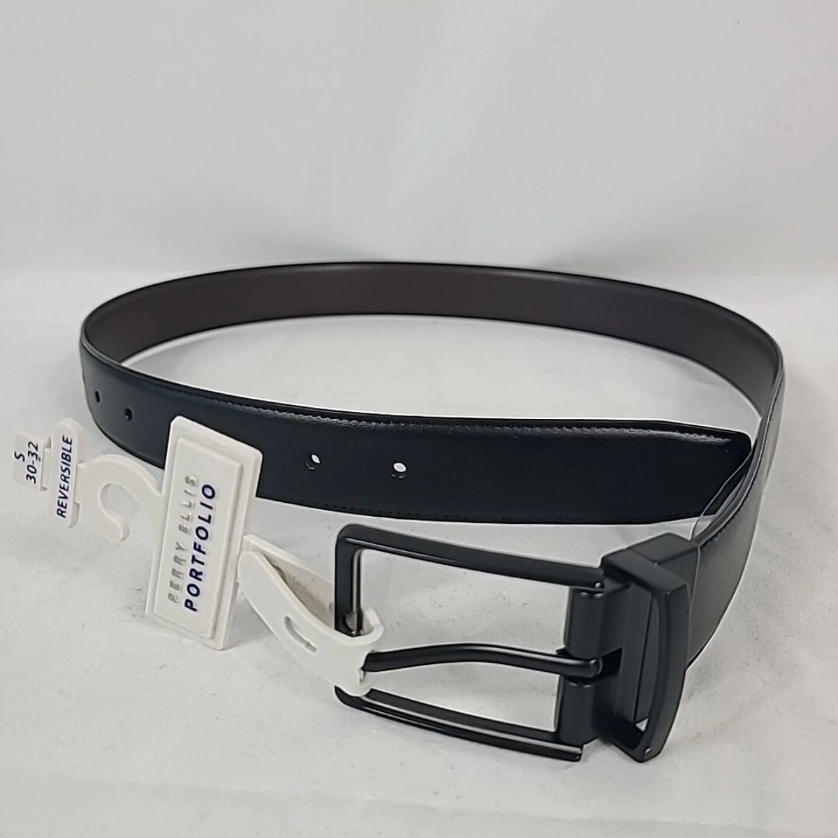 CUR  - Kenneth Cole Size Brown/Black Stretch Belt