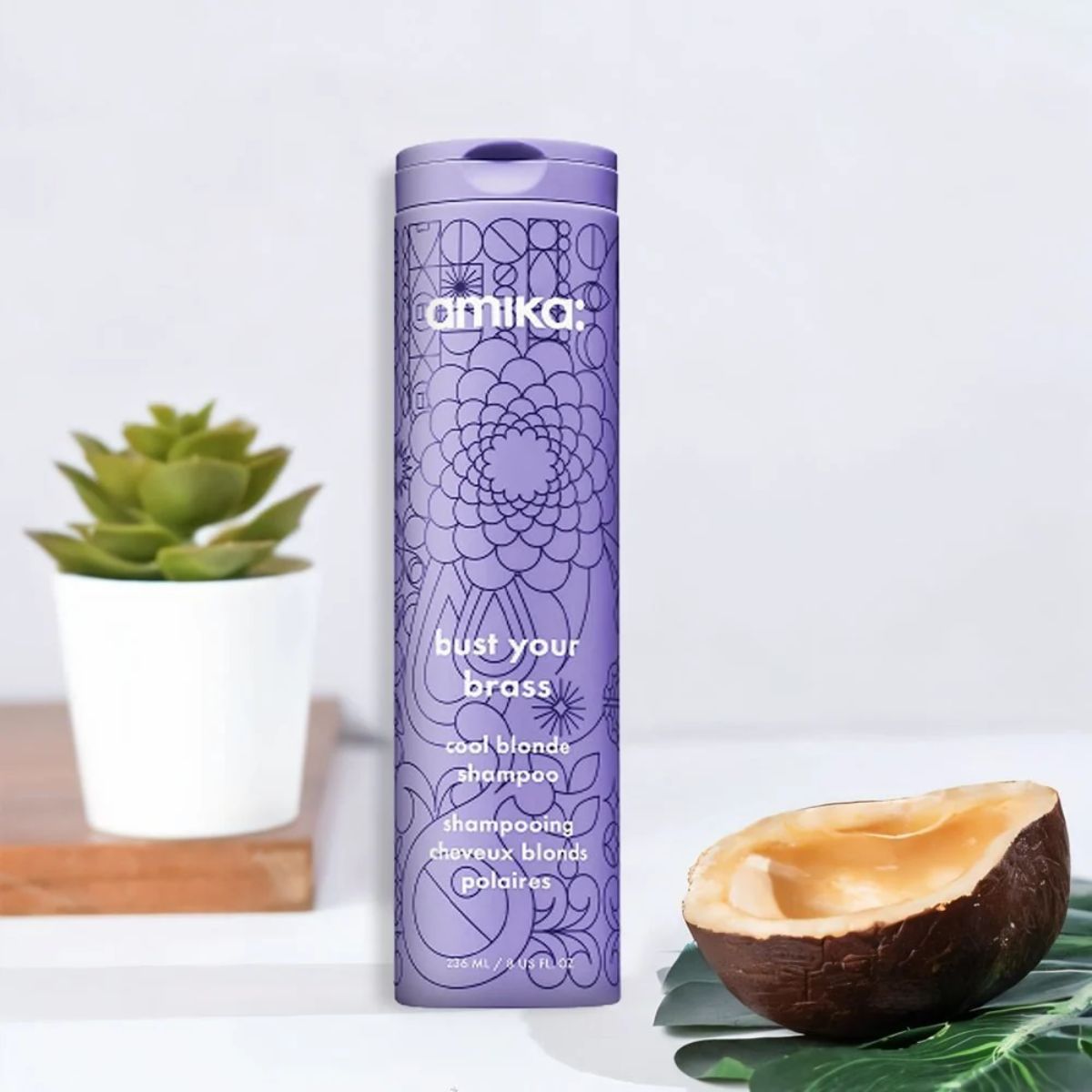 FG - Amika Bust Your Brass Cool Blonde Strength Repair Shampoo