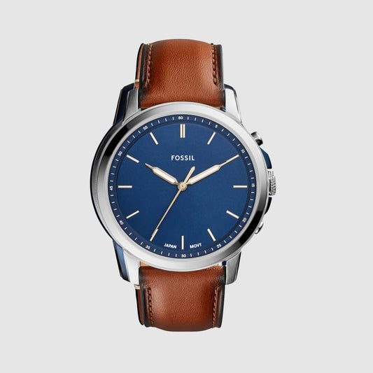 CUR 243 - Fossil Minimalist Quartz Stainless Steel and Leather Casual Watch