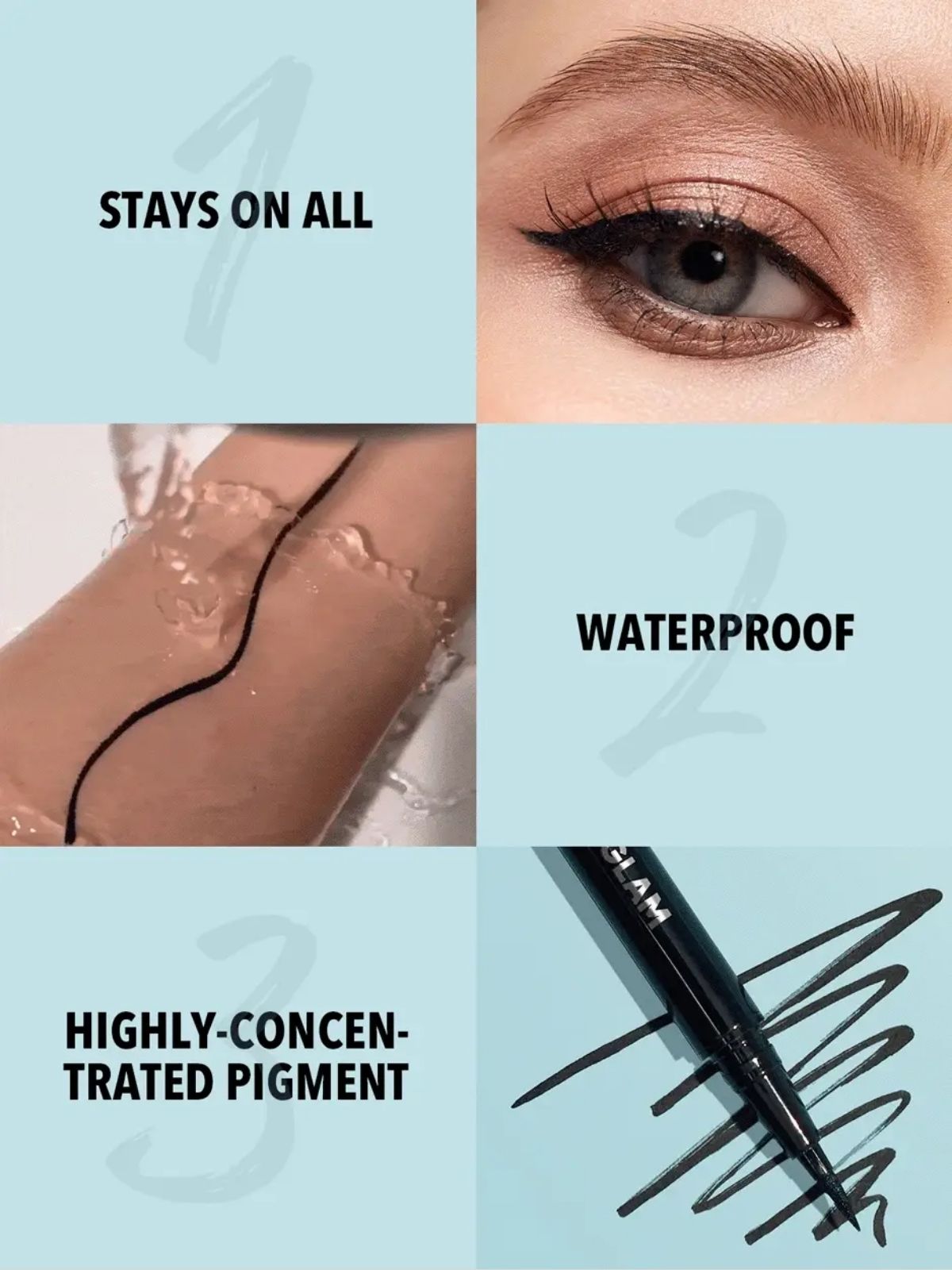 TAF - SHEGLAM Pro Precision Waterproof Liquid Eyeliner - Black