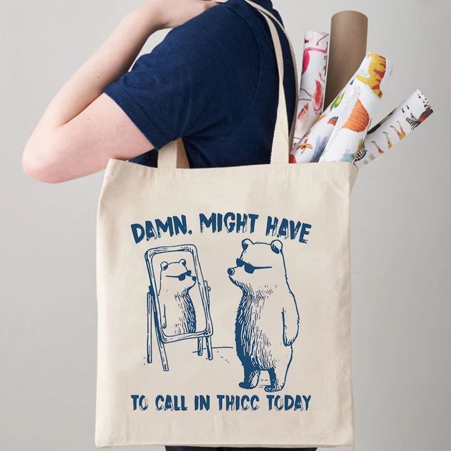 LGG - Call In Thicc Today Canvas Bag