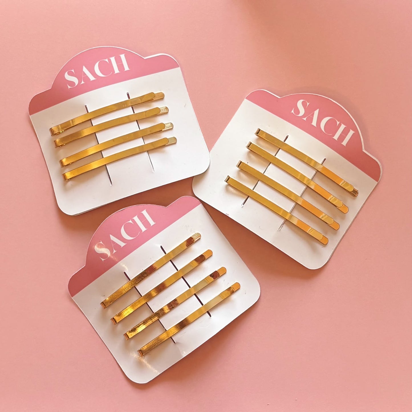 SACH Set of 4 Gold Hair Clips